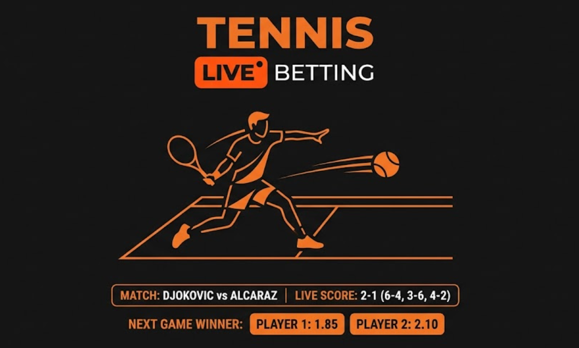 Tennis live betting game-by-game profit tactics
